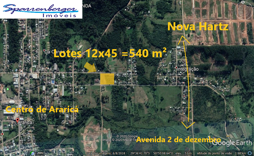 Fotos do imóvel Vendo Terreno 637 m² escriturado em Ararica - Sparrenberger Imóveis